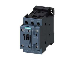 Kontaktor (mágnesk) 4kW/400VAC-3 3Z 24VDC 1z 1ny csavaros 40A/AC-1/400V SIRIUS SIEMENS - 3RT2023-1BB40
