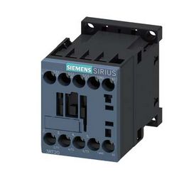 Kontaktor (mágnesk) 5.5kW/400VAC-3 3Z 24V50Hz 1z csavaros 22A/AC-1/400V SIRIUS SIEMENS - 3RT2017-1AB01