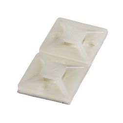 Kötegelő talp öntapadós és csavarozható 28x28x4,8 mm négy oldalt fűzhető  Haupa - 262162