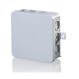 Kötődoboz falonkívüli 100mmx 100mmx 40mm szürke műanyag IP54 12 kábel/cső E114 F-TRONIC - 7340044