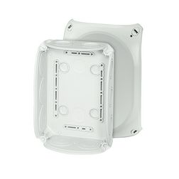 Kötődoboz falonkívüli 130mmx 180mmx 77mm szürke műanyag IP66 12 DK 1000 GZ Hensel - 62000156