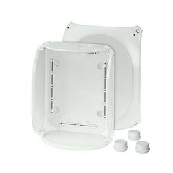 Kötődoboz falonkívüli 205mmx 255mmx 112mm szürke műanyag IP66 12 DK 2500 GZ Hensel - 62000161