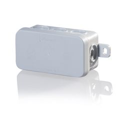 Kötődoboz falonkívüli 44mmx 85mmx 40mm szürke műanyag IP54 12 kábel/cső E126 F-TRONIC - 7340141