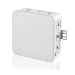 Kötődoboz falonkívüli 85mmx 85mmx 40mm szürke műanyag IP54 15 kábel/cső E113 F-TRONIC - 7340038