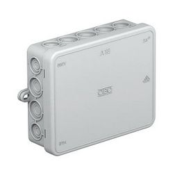 Kötődoboz falonkívüli műanyag 100mm x 125mm 40mm szürke IP55 A 18 OBO-BETTERMANN - 2000410
