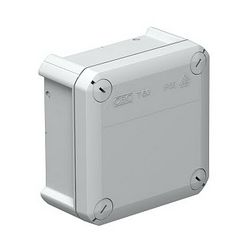 Kötődoboz falonkívüli műanyag 114mm x 114mm 57mm szürke IP66 T 60 OE OBO-BETTERMANN - 2007239