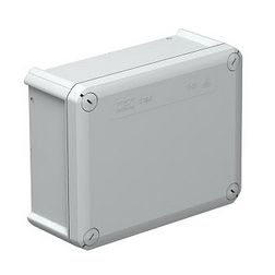 Kötődoboz falonkívüli műanyag 150mm x 190mm 77mm szürke IP66 T 160 OE OBO-BETTERMANN - 2007271