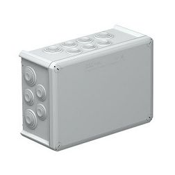 Kötődoboz falonkívüli műanyag 201mm x 285mm 120mm szürke IP66 T 350 OBO-BETTERMANN - 2007125