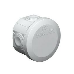 Kötődoboz falonkívüli műanyag 51mm 80mm-átmérő szürke IP65 T 25 OBO-BETTERMANN - 2007029