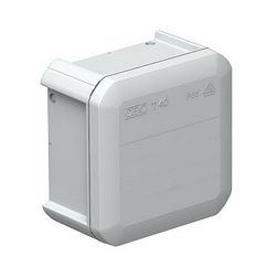 Kötődoboz falonkívüli műanyag 90mm x 90mm 52mm szürke IP55 T 40 OE OBO-BETTERMANN - 2007223