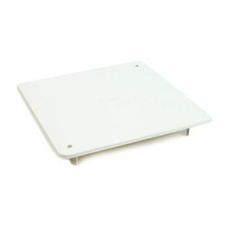 Kötődoboz fedél (MÜDK) négyzetes csavaros fehér műanyag 150mm x 150mm AK/RD 150 Dietzel - 000737