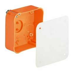 Kötődoboz gipszkartonba 100mmx 100mmx narancs műanyag IP3X kábel/cső ÜGD100 BUDVILL - T 303 08