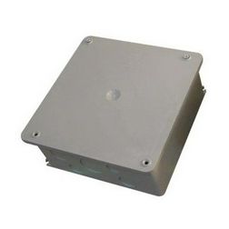 Kötődoboz zárt 250mmx 250mmx szürke műanyag IP44 kábel/cső Müdn BUDVILL - T 301 56