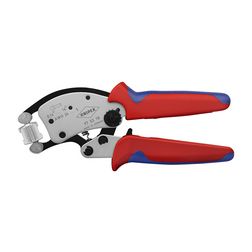 Krimp fogó önbeálló elfordítható fejjel 0.14-16mm2 négyszögletes préselés-présforma KNIPEX - 975318