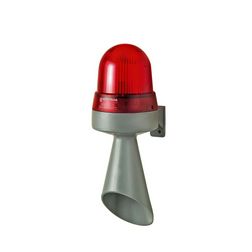 Kürt+fényjelző 230V AC 98dB folyamatos hang folyamatos piros LED IP65 WERMA - 42412068