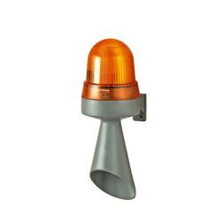 Kürt+fényjelző 230V AC 98dB folyamatos hang folyamatos sárga LED IP65 WERMA - 42432068