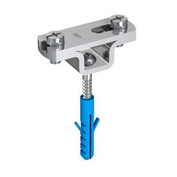 Laposvezeték-tartó 8mm dübellel Fl30xmm laposvezetőhöz szorítóbilincs 15mm-faltáv. VI J.PRÖPSTER - 1180