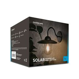 LED fali lámpatest szolár 0,6Ah/AA/Ni-Mh-akkus falonkívüli 1x 1.5lm 6000K IP44 60000h Modee - ML-WS104