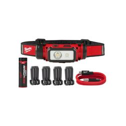 LED fejlámpa 600lm 9h Li-ion-akku USB-C IP54 1x tölthető akku teleppel L4HL2-301 Milwaukee - 4933479963