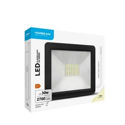 LED fényvető 30W 220-240V AC 2700lm 4000K fekete alumínium IP65 Slim-A2 Modee - ML-FLS4000K30WA2N