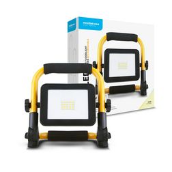 LED fényvető munkalámpa 2x2,2Ah-Li-Ion-akku/USB 3h 120° 3DIM beépített LED 1400lm B-series Modee - ML-FLWS4000K10W-B