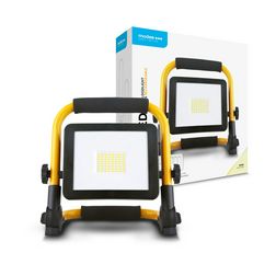 LED fényvető munkalámpa 4x2,2Ah-Li-Ion-akku/USB 3h 120° 3DIM beépített LED 3000lm B-series Modee - ML-FLWS4000K30W-B