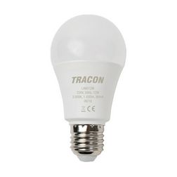 LED lámpa A60 körte A 12W- 150W-izzó E27 1430lm 830 220-240V AC 3000K 25000h 200° TRACON - LA6012W