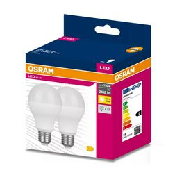 LED lámpa A68 (2db) körte A 19W- 150W E27 2452lm 827 220-240V AC 10000h 300° LVCLA150 LEDVANCE - 4058075634299