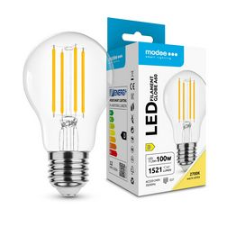 LED lámpa A60 körte A filament 11,2W- 11.2W E27 1521lm 827 220-240V AC 35000h 360° 2700K Modee - ML-A60F2700K11,2WE27N