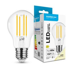 LED lámpa A60 körte A filament 11,2W- 11.2W E27 1521lm 840 220-240V AC 35000h 360° 4000K Modee - ML-A60F4000K11,2WE27N