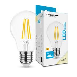 LED lámpa A60 körte A filament 4W- 40W E27 470lm 840 220-240V AC 35000h 360° 4000K Modee - ML-A60F4000K4WE27
