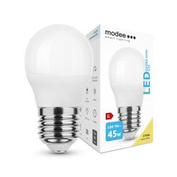 LED lámpa kisgömb P45 7W- 45W E27 550lm 827 220-240V AC 25000h 180° 2700K Modee - ML-G452700K7WE27N