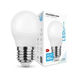 LED lámpa kisgömb P45 7W- 45W E27 550lm 860 220-240V AC 25000h 180° 6000K Modee - ML-G456000K7WE27