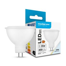 LED lámpa spot tükrös MR16 5W- 35W GU5.3 450lm 860 220-240V AC 25000h 100° 6000K Modee - ML-MR166000K5WN