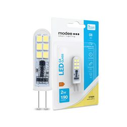 LED lámpa T13 üveg kapszula 2W- 17W G4 190lm 827 12V AC/DC 25000h 300° 2700K Modee - ML-G4GC2700K2