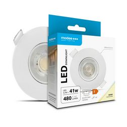 LED mennyezeti lámpatest dönthető 15°-ban süllyesztett 4.9W 220-240V AC 480lm 4000K IP23 fehér Modee - ML-DL4000K4,9W-WN