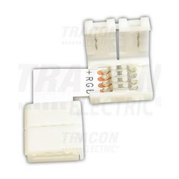 LED szalag gyorscsatlakozó RGB-szalaghoz flexi hajlékony csatlakozó/összekötő 4x TRACON - LSZTLRGB