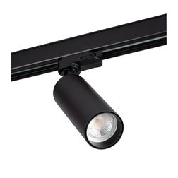 LED szpot lámpatest TEAR-sínre PAR16 1x 10W 220-240V AC GU10 fekete-ház IP20 ATL2 GU10-B KANLUX - 33139