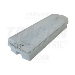 LED vészvilágító készenléti 4W 230V AC 3h-szigetüzem fali 180lm-vész IP65 TRACON - TLBVLED30NM
