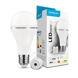 LED vészvilágító lámpa 2Ah/Li-ion/250lm/3h-akku A78 körte A 7,5W- 60W E27 806lm 840 Modee - ML-EB7,5W4000KE27