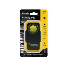 LED zseb-/munkalámpa 250lm 5m 20h COB mágneses talp 3x Micro(AAA/R03) műanyag Technik - MT-W20