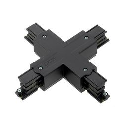 X-elágazó elem 3F világítási sínhez 16A 230-400V 3F falonkívüli fekete alumínium XTS 38-2 LIVAL - KKT3012132