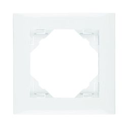 Logus90 keret BASE 1-es vízszintes és függőleges műanyag fehér BASE Elko EP - 90910TBR