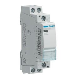 Installációs kontaktor sorolható 25A 250V AC 2-z 230V AC-műk 1mod Hager - ESC225