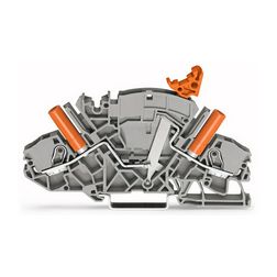 Mérő-bontó sorkapocs 30A 500V rugószorításos/ rugószorításos szürke 0.5-10mm2/sokerű WAGO - 2007-8821