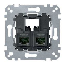 MERTEN 2xRJ45 Cat5e UTP aljzat - MTN4575-0002