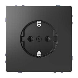 MERTEN 2P+F csatlakozóaljzat, rugós, 16A, System-D, antracit - MTN2301-6034