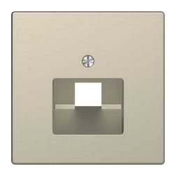 MERTEN Fedlap, 1xRJ45 aljzathoz, döntött, System-D, szahara - MTN4521-6033