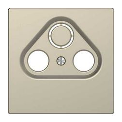 MERTEN Fedlap, 3 kimenetes antenna csatlakozóhoz, System-D, szahara - MTN4123-6033