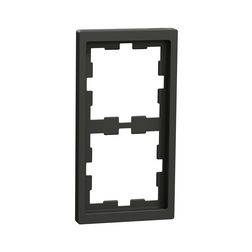 Merten D-Life keret antracit 2-es vízszintes és függőleges műanyag antracit lakkozott Schneider - MTN4020-6534